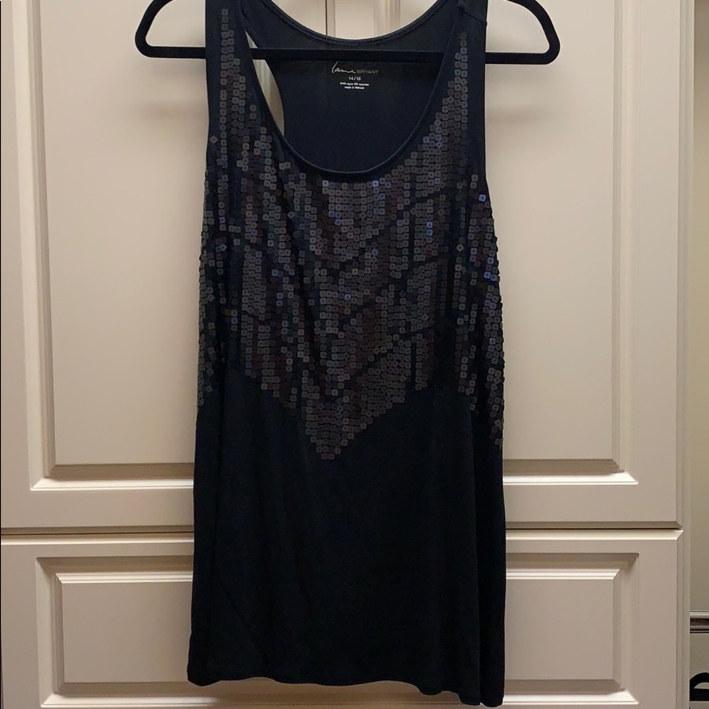 Lane Bryant Black Sequenced Tunic
